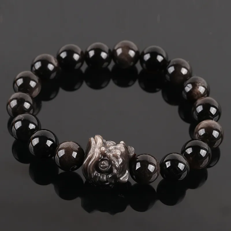 POSILAN Obsidian Bracelets Unisex-3