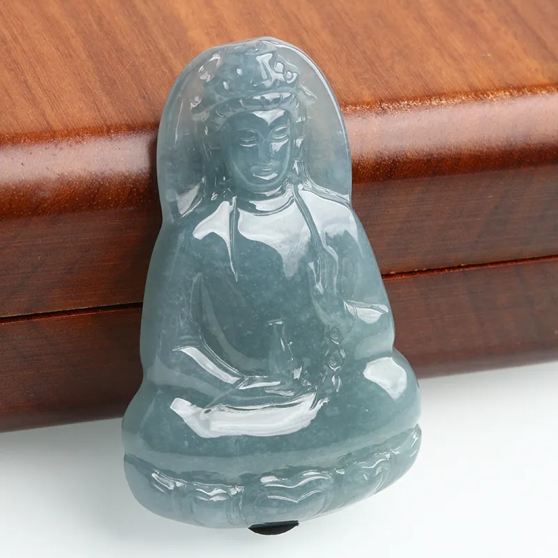 POSILAN Ice Glutinous Jadeite Necklaces Unisex-1