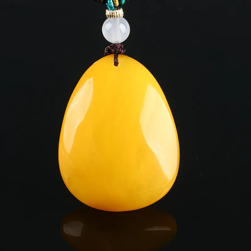POSILAN Amber Beeswax Necklaces Unisex-1