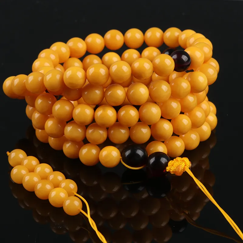 POSILAN Amber Beeswax Bracelets Unisex-3