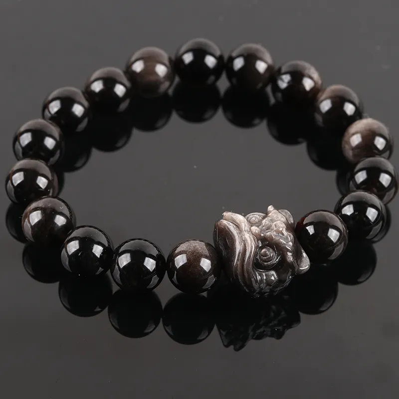 POSILAN Obsidian Bracelets Unisex-1