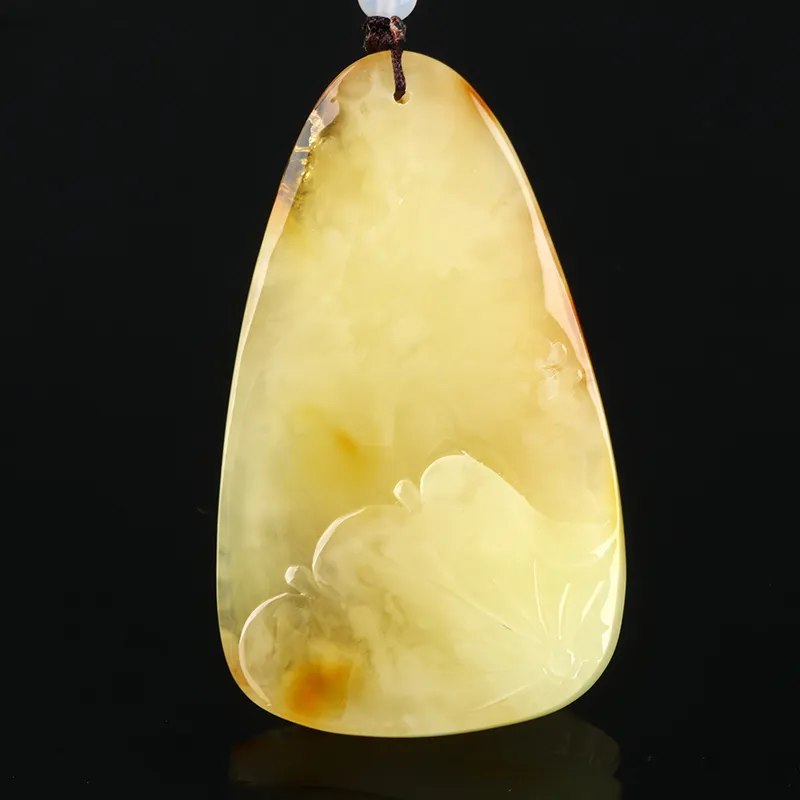 POSILAN Amber Beeswax Necklaces Unisex-3