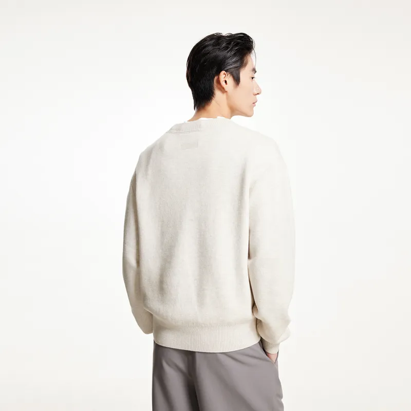 JACK JONES· Sweater Men's Stone Gray Heather Gray-3