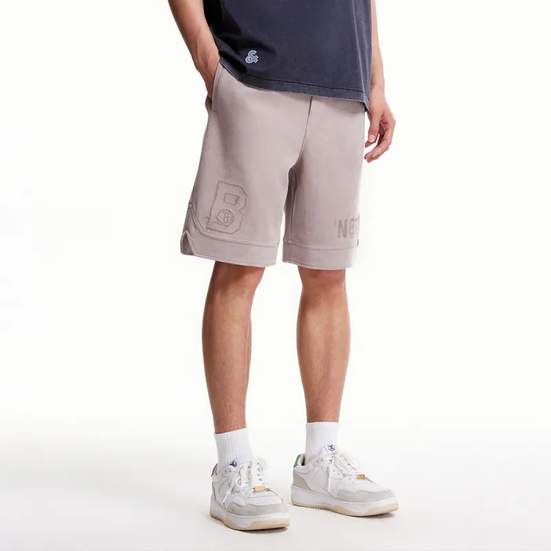 Nba X JACK&JONES Sports Shorts Men C15 Gray Pink-3