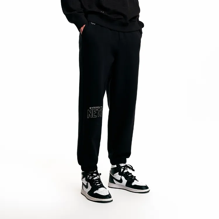 JACK&JONES Knitted Sweatpants Men Black-4