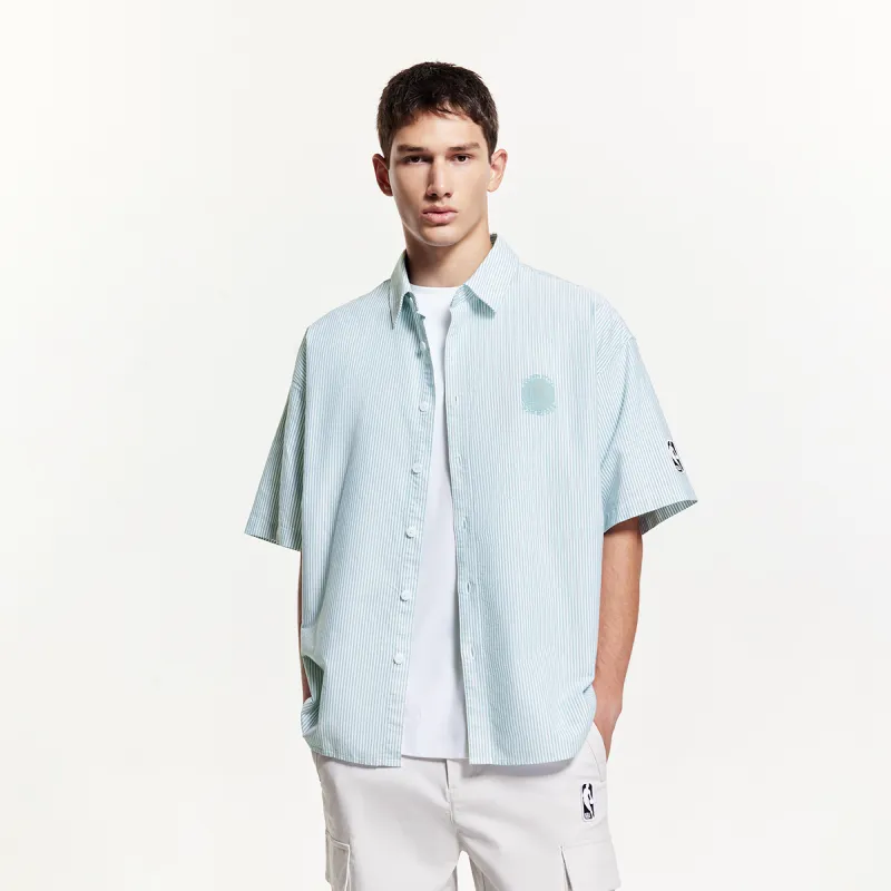 JACK JONES· x NBA JACK & JONES NBA Co brand Shirt Men's C44 Diffused Blue-2