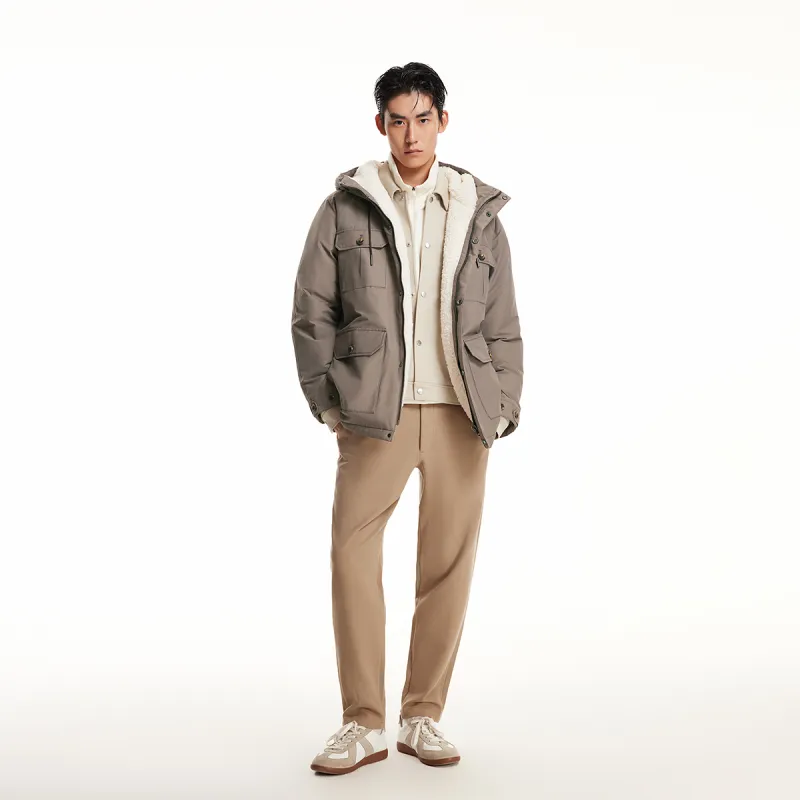 JACK JONES· Lambswool Down Jacket Coat Men's-6