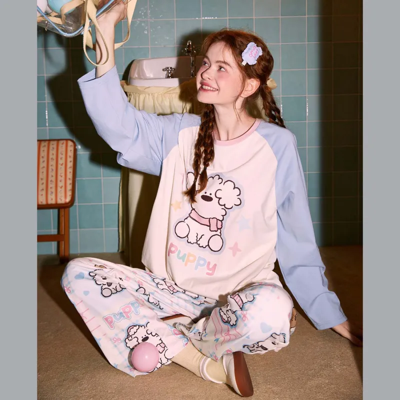 GUKOO Pajama Set Women's Pearl White-3