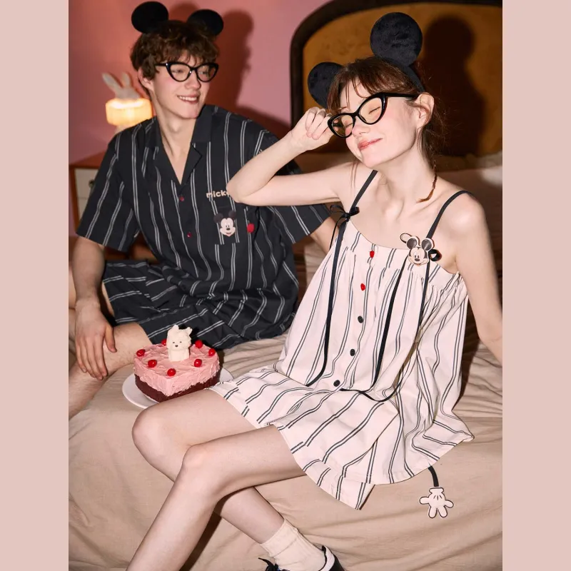 GUKOO x Disney Mickey Series Pajama Set Men's Graphite Gray-2