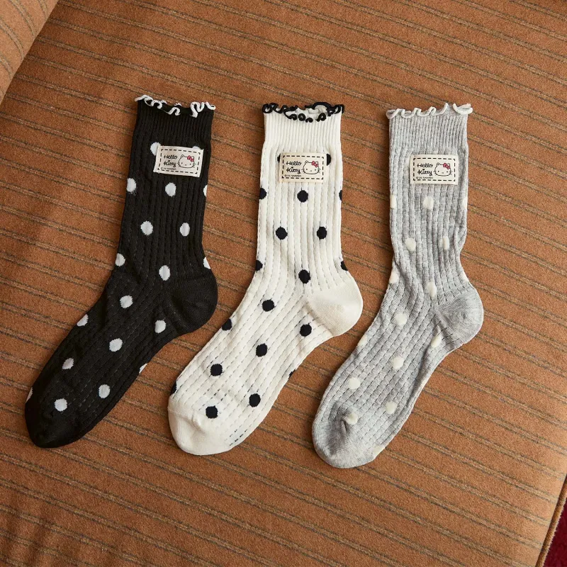 GUKOO x Hello Kitty Sanrio Series Mid Calf Socks Women's 3 Pack-3