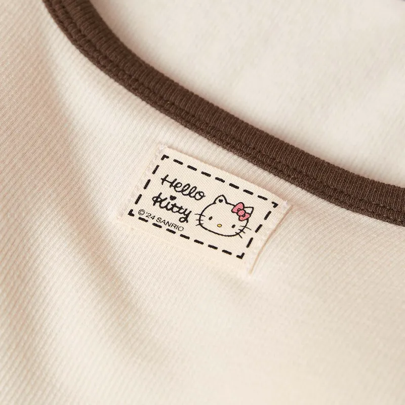 GUKOO x Sanrio Hello Kitty Tank Top Women's Heather Gray-5