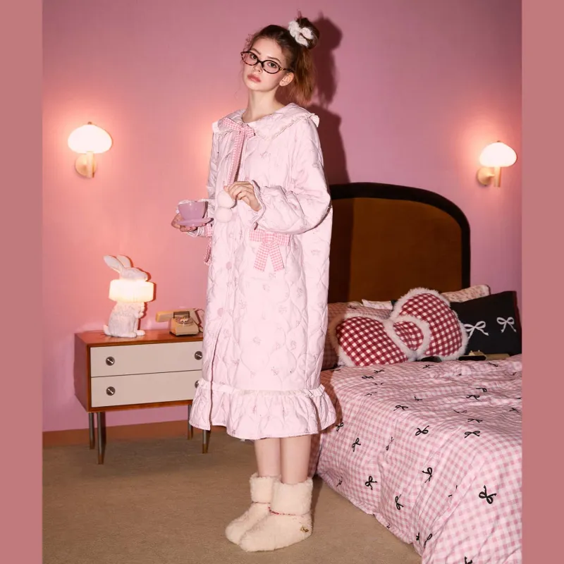 GUKOO Pajama Robe Women's Heavenly Pink-2