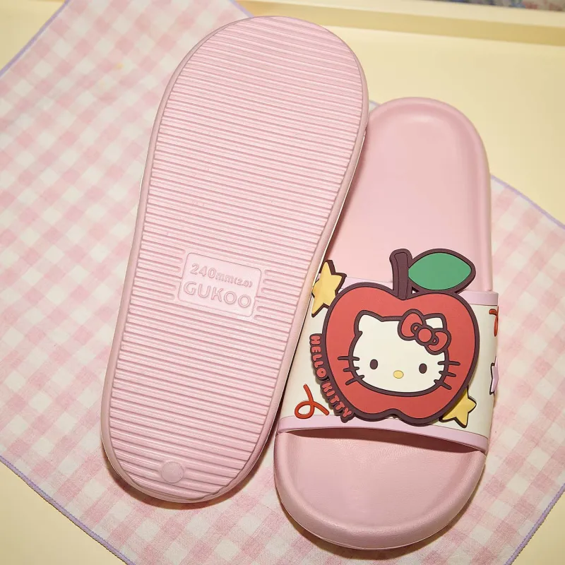 GUKOO x Hello Kitty Sanrio Series Slippers Peach Blossom Pink-6