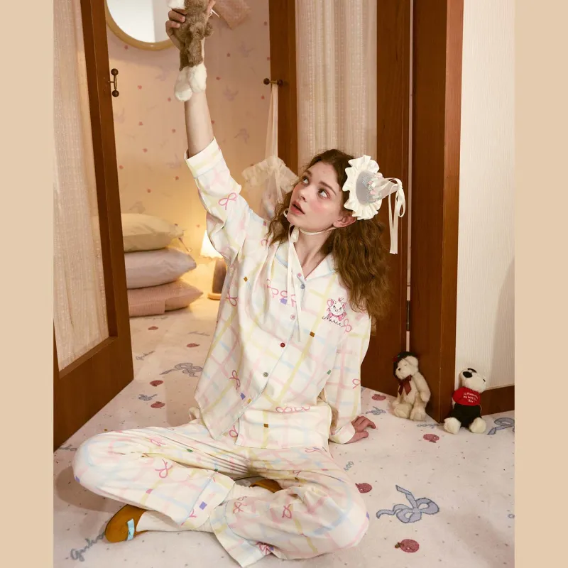 GUKOO x Disney Pajama Set Women's Light Yellow-6