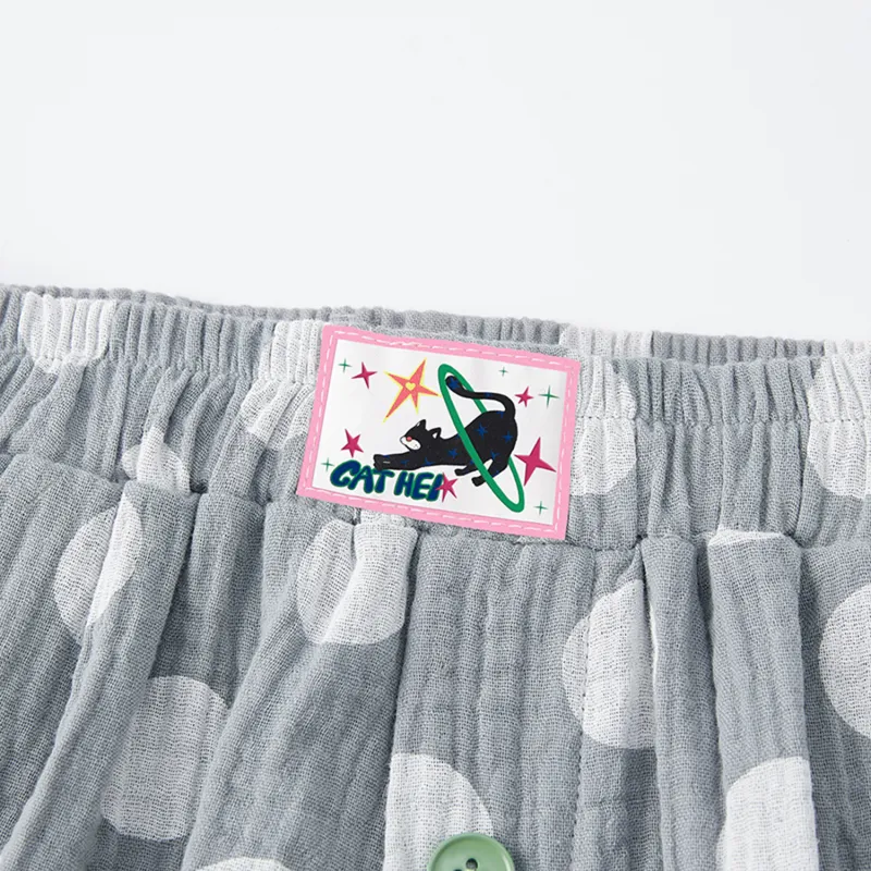 YSO Cool Cat Series Pajama Pants Women's Smoke Gray-2