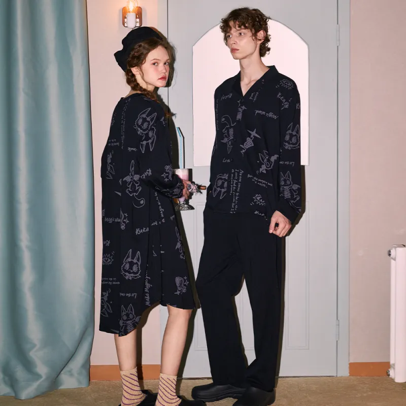 GUKOO x KUKA Nightgown Women's Obsidian Black-3