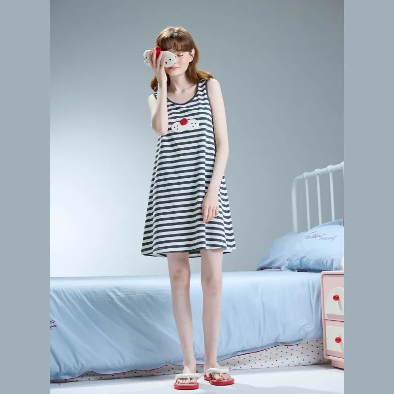 YSO Cool Cat Series Nightgown Women's Carbon Gray-2