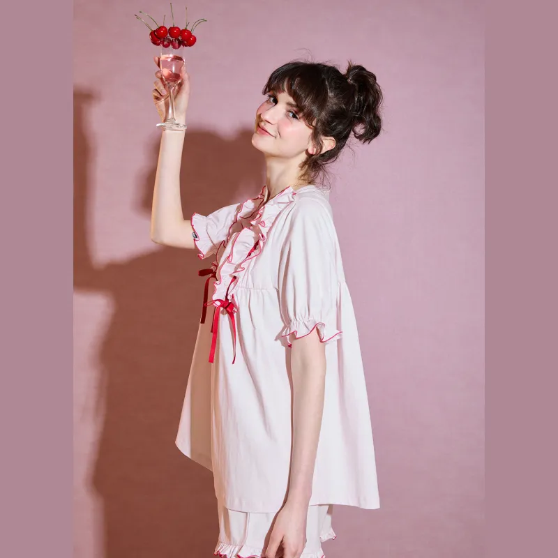 YSO Pajama Set Women's Cherry Blossom Pink-2