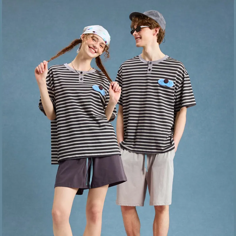 YSO Cool Cat Series Pajama Set Men's Light Grass Gray-4