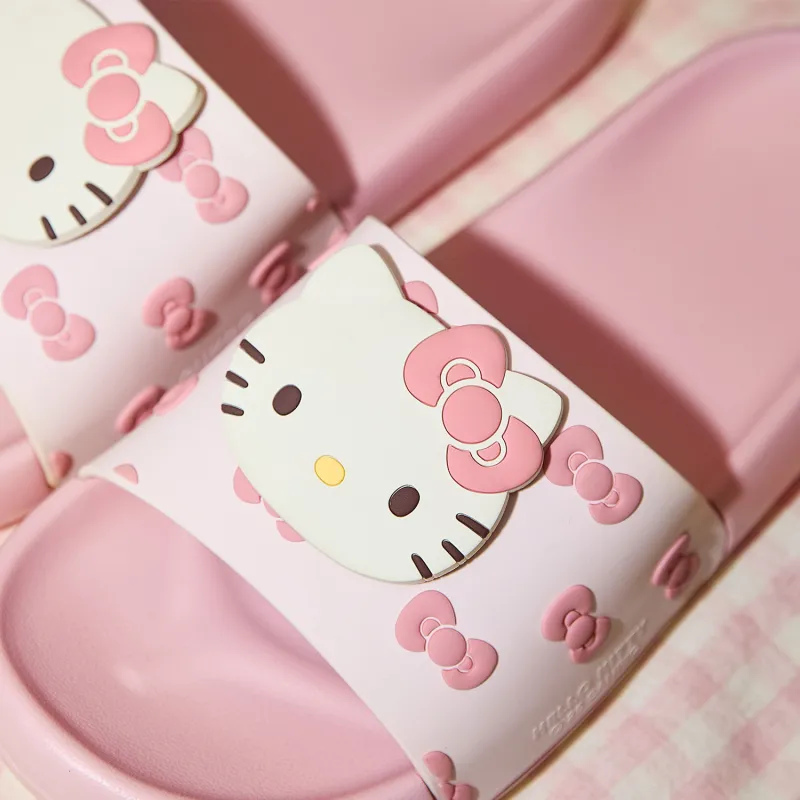 GUKOO x Hello Kitty/, Sanrio Series Slippers Peach Blossom Pink-3