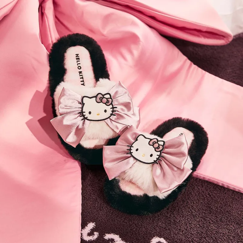 GUKOO x Hello Kitty Home Slippers Black-2
