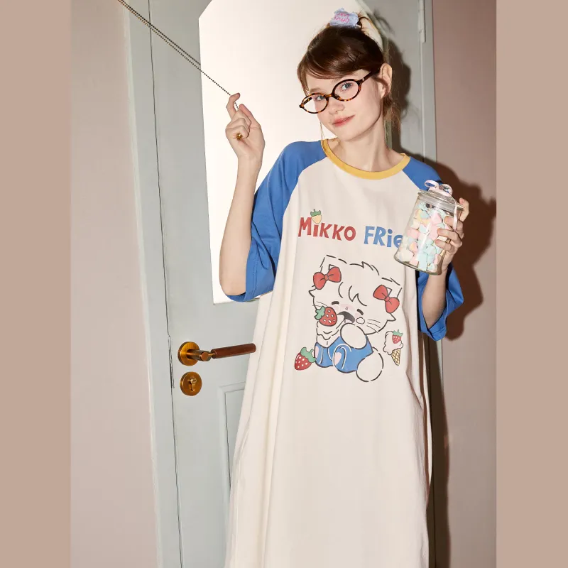 GUKOO x Mikko Nightgown Women's Pepsi Blue-2