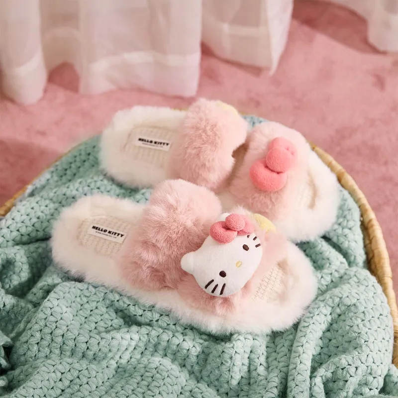 GUKOO x Hello Kitty Sanrio Series Slippers Milk White-2