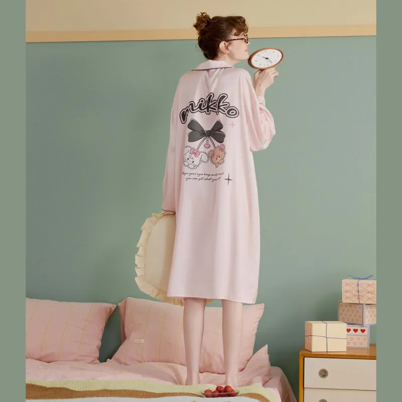 GUKOO x Mikko Nightgown Women's Light Mist Pink-6