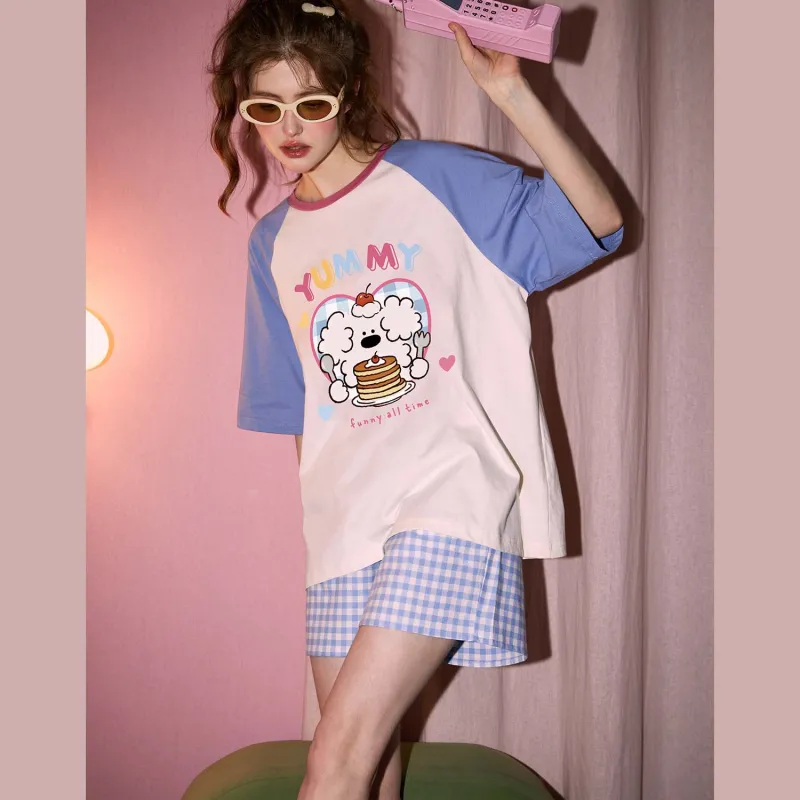GUKOO x Miiiiichan Pajama Set Women's Pearl White-5