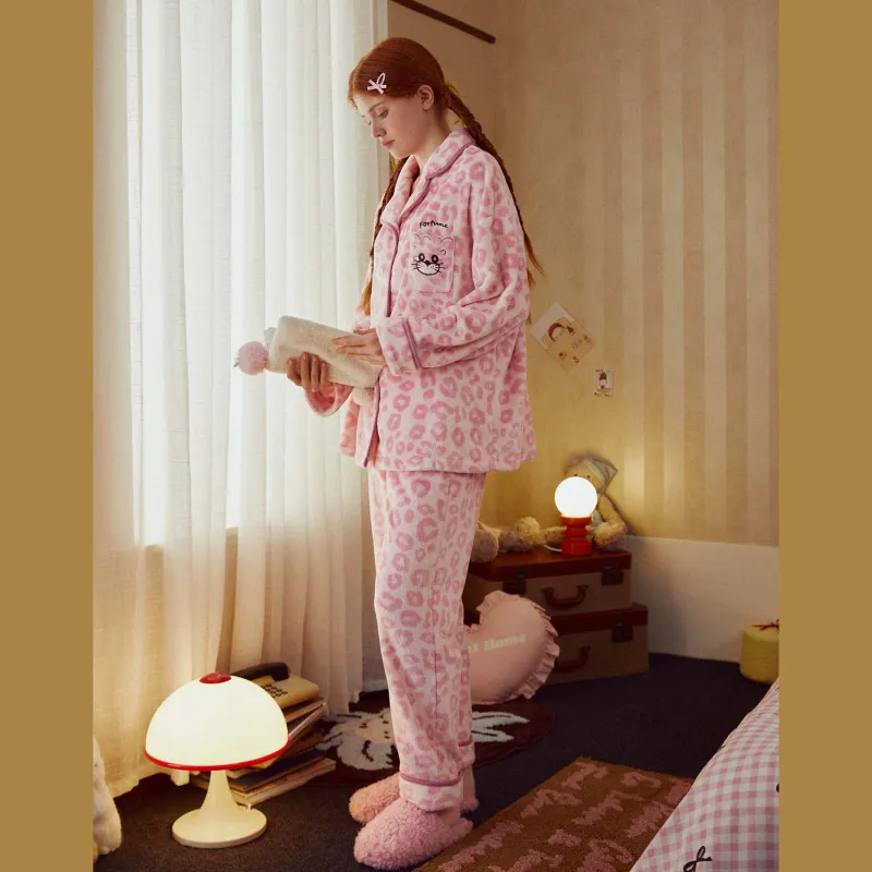 GUKOO Pajama Set Women's Cherry Blossom Pink-6