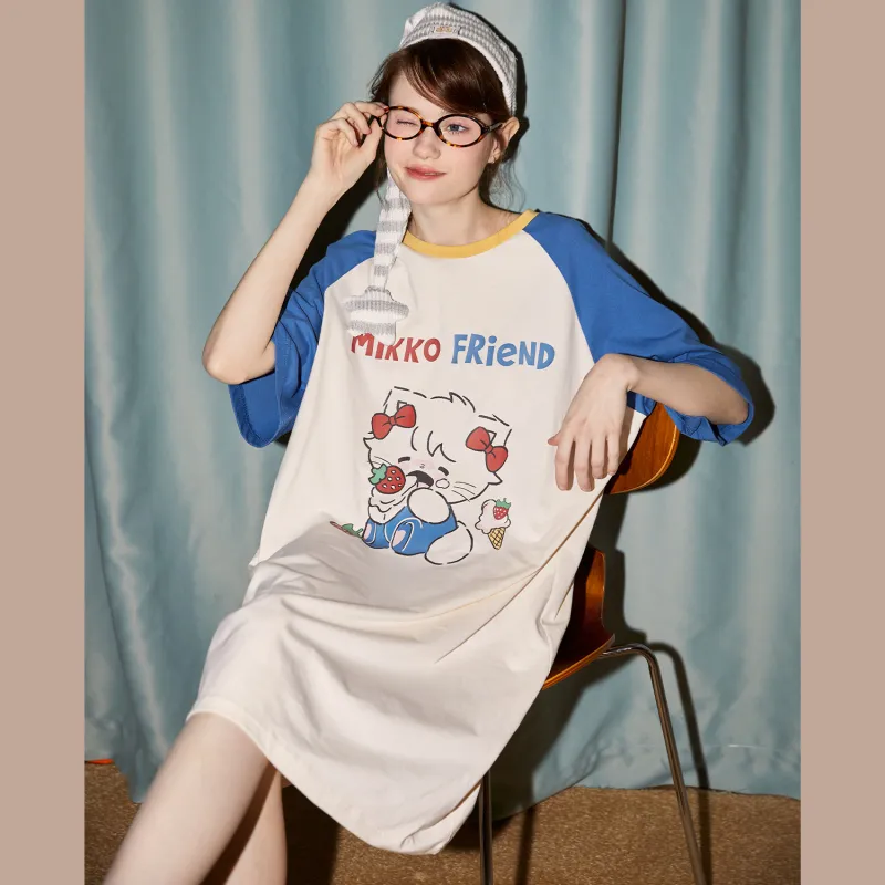 GUKOO x Mikko Nightgown Women's Pepsi Blue-5