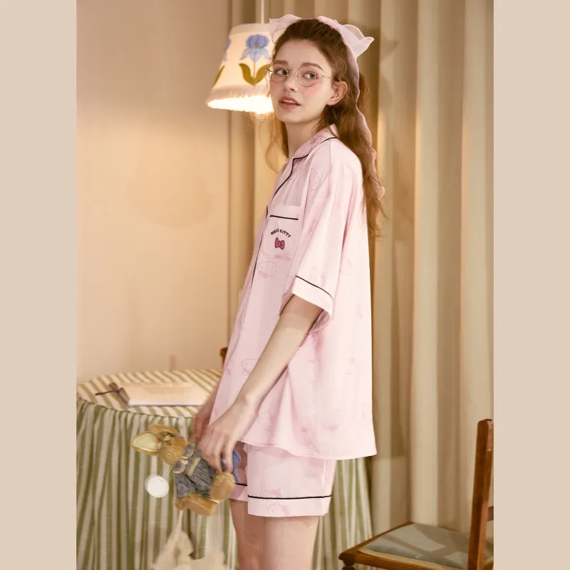 GUKOO x Hello Kitty Sanrio Series Pajama Set Women's-5