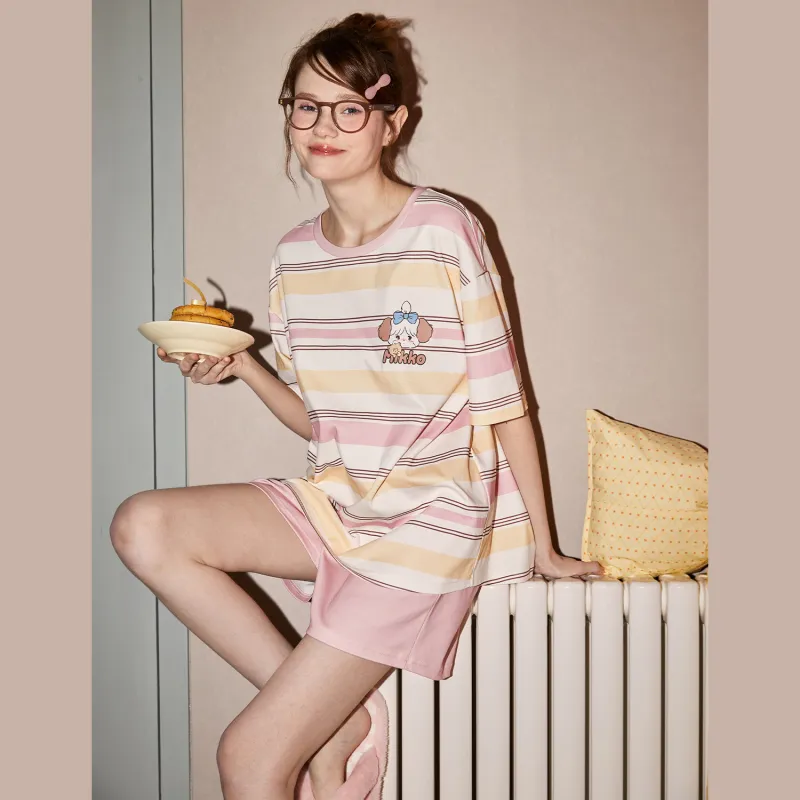 GUKOO x Mikko Pajama Set Women's Rose Pink-2