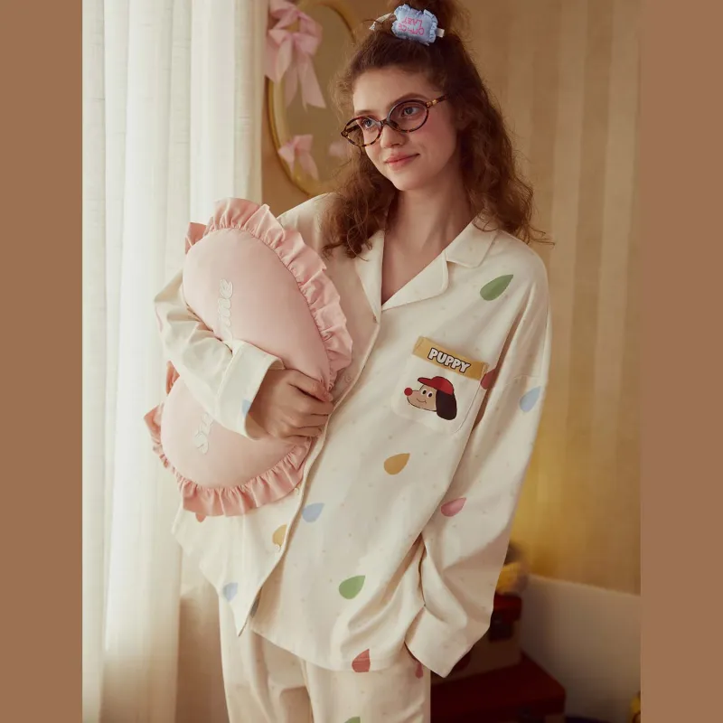 GUKOO Pajama Set Women's Light Yellow-4