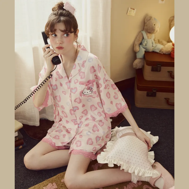 GUKOO x Hello Kitty/, Pajama Set Women's-1