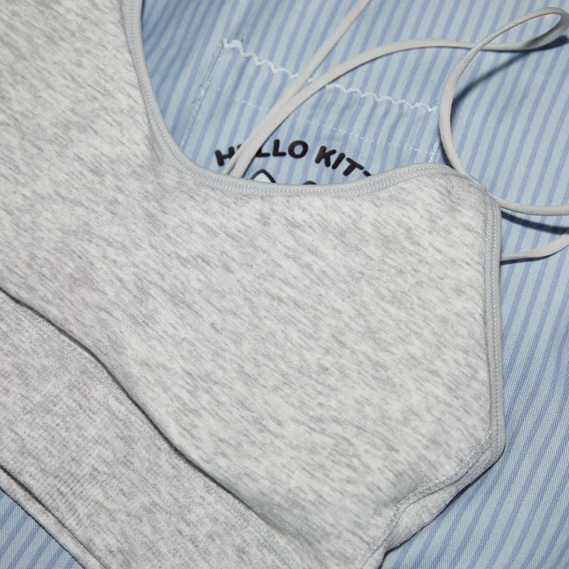 GUKOO x Hello Kitty Sanrio Series Bra Women's Light Heather Gray-5