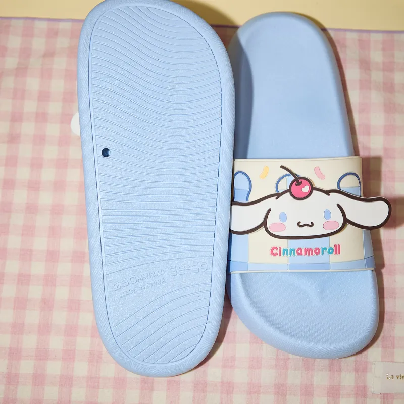 GUKOO x Sanrio Yugui Dog Slippers Misty Blue-6