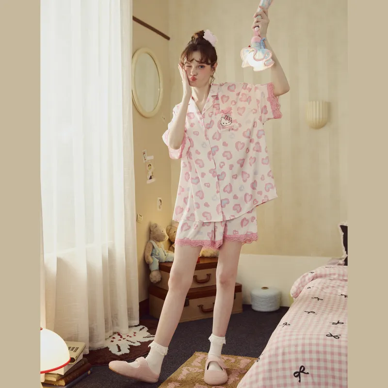 GUKOO x Hello Kitty/, Pajama Set Women's-2