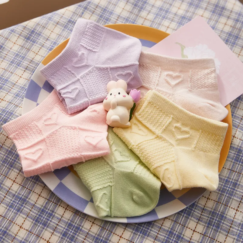 GUKOO Ankle Socks Women's 5 Pack Mixed Color-3