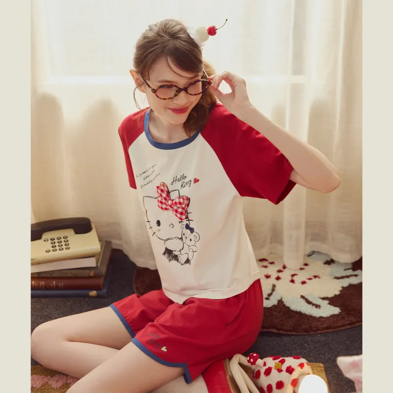 GUKOO x Hello Kitty Sanrio Series Pajama Set Women's-1