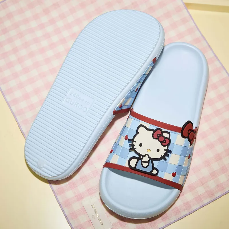 GUKOO x Hello Kitty Sanrio Series Slippers Light Blue-6