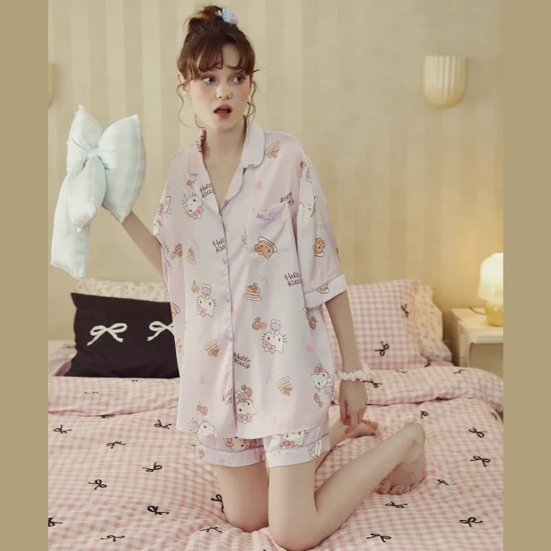 GUKOO x Hello Kitty Sanrio Series Pajama Set Women's-4