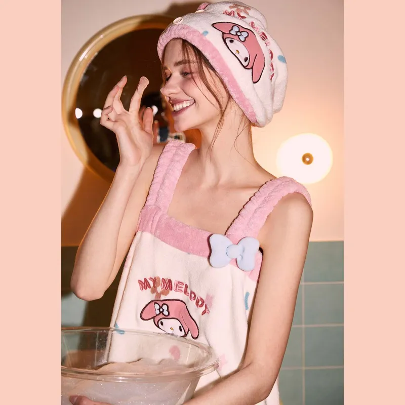 GUKOO x Sanrio Melodi Nightgown Women's Ecru-5