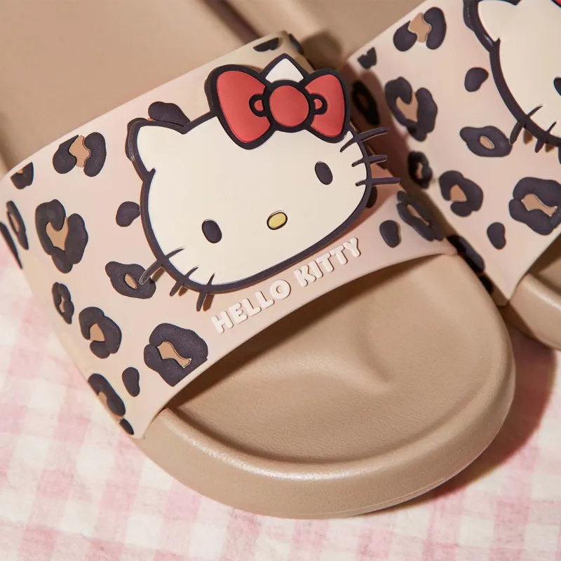 GUKOO x Hello Kitty/, Sanrio Series Slippers Milk Tea Brown-4