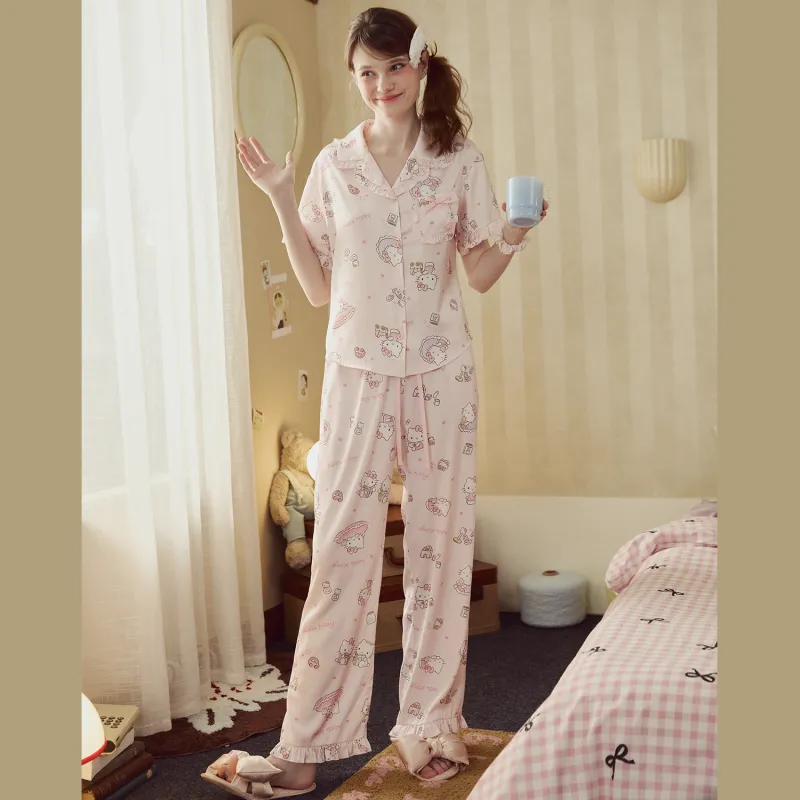 GUKOO x Hello Kitty/, Pajama Set Women's-2