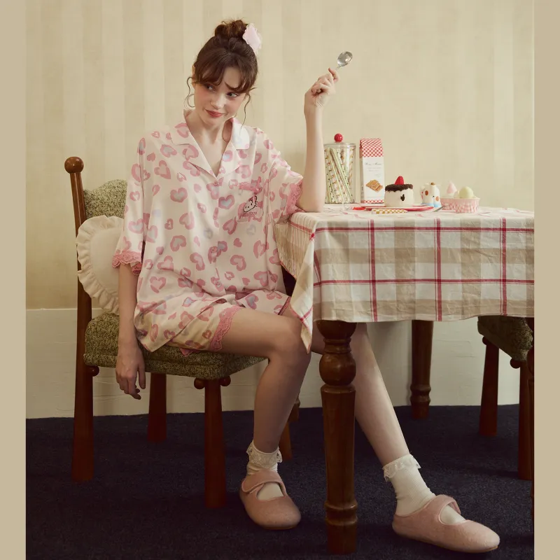 GUKOO x Hello Kitty/, Pajama Set Women's-5