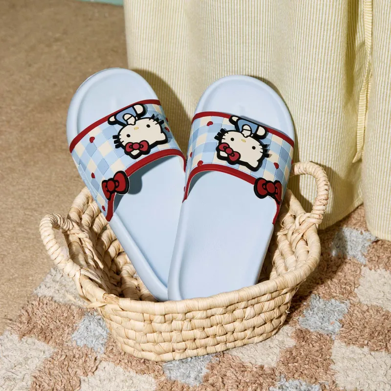 GUKOO x Hello Kitty Sanrio Series Slippers Light Blue-5