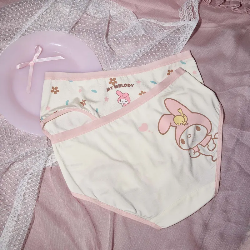 GUKOO x Sanrio Melodi Underpants Women's 3 Pack-4