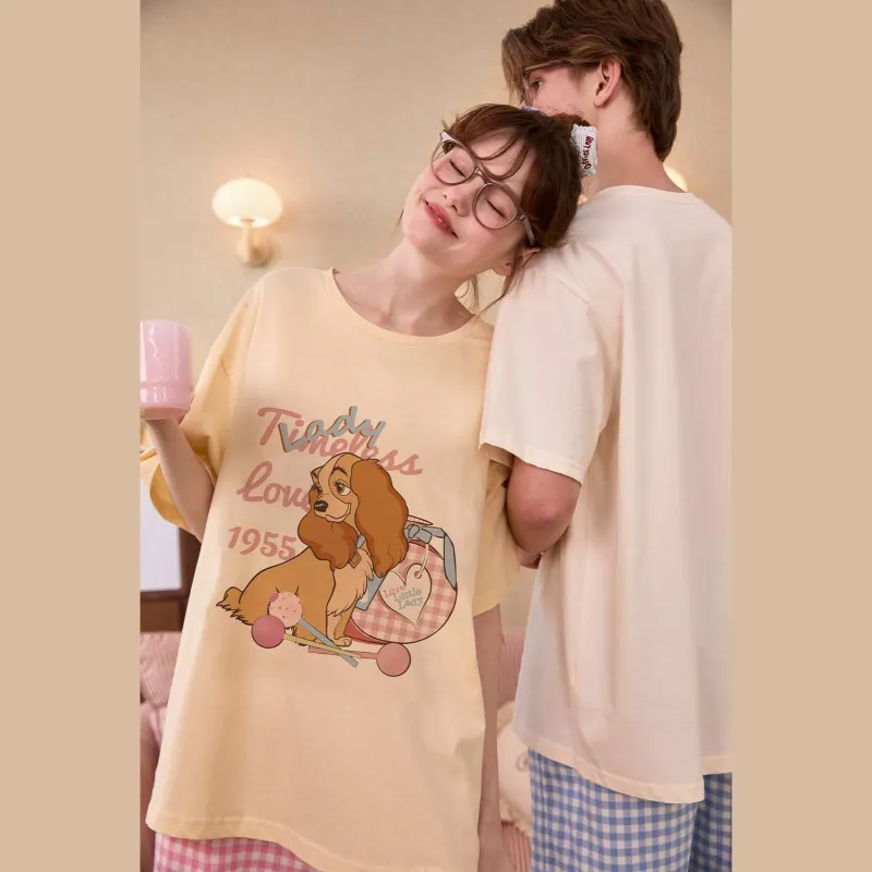 GUKOO x Disney Pajama Set Men's Pearl White-5