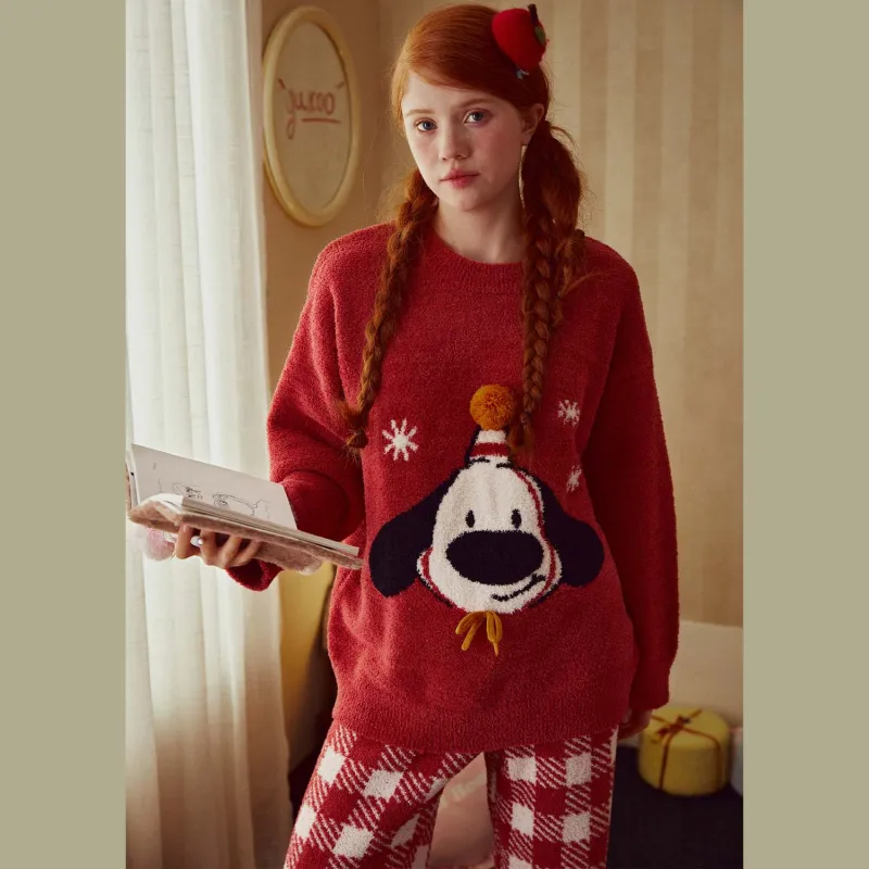 GUKOO Pajama Set Women's Jam Red-5
